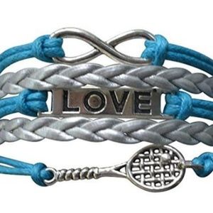 Girls Tennis Bracelet - Turquoise & Silver